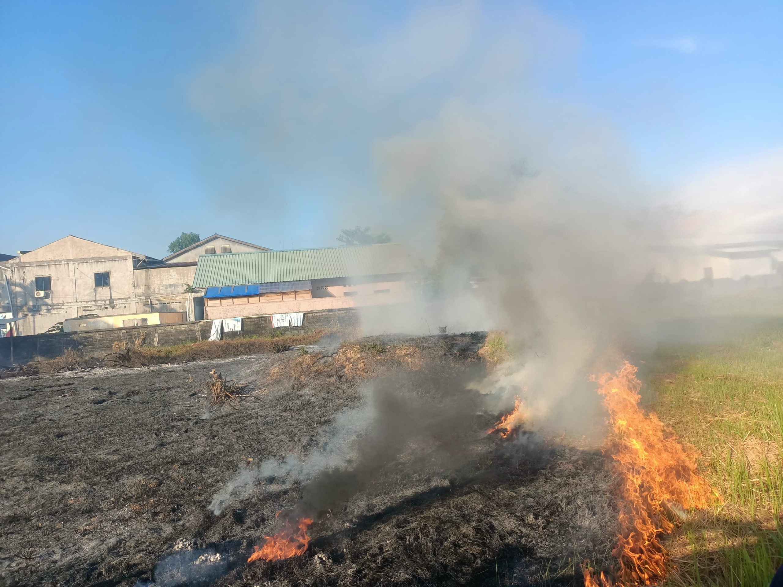 KEBAKARAN LAHAN DI PASAR BARU NATUNA