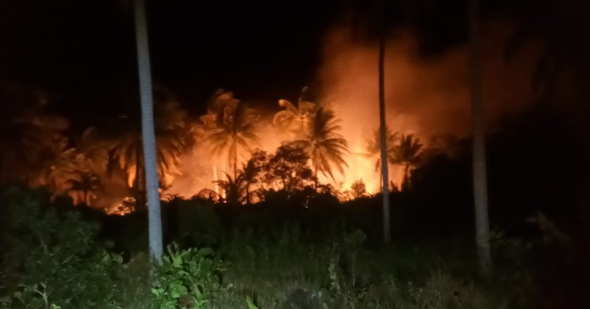 KEBAKARAN LAHAN DI CEMAGA