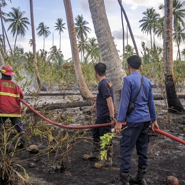 KEBAKARAN LAHAN DI CEMAGA TENGAH NATUNA
