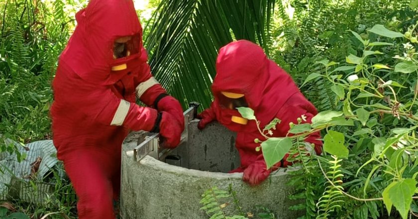 EVAKUASI SARANG MADU DI BERINGIN JAYA NATUNA