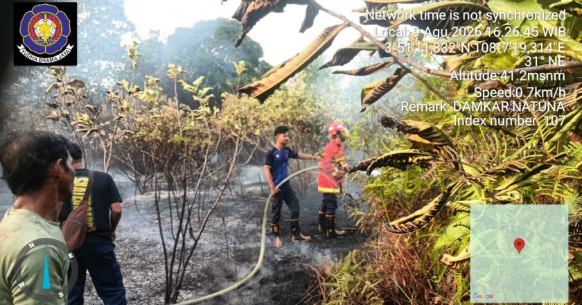 KEBAKARAN LAHAN DI BATUBI NATUNA