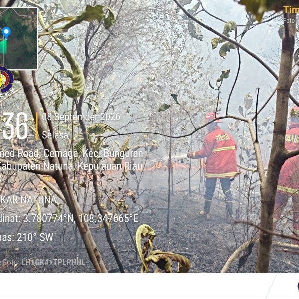 KEBAKARAN LAHAN DI CEMAGA NATUNA